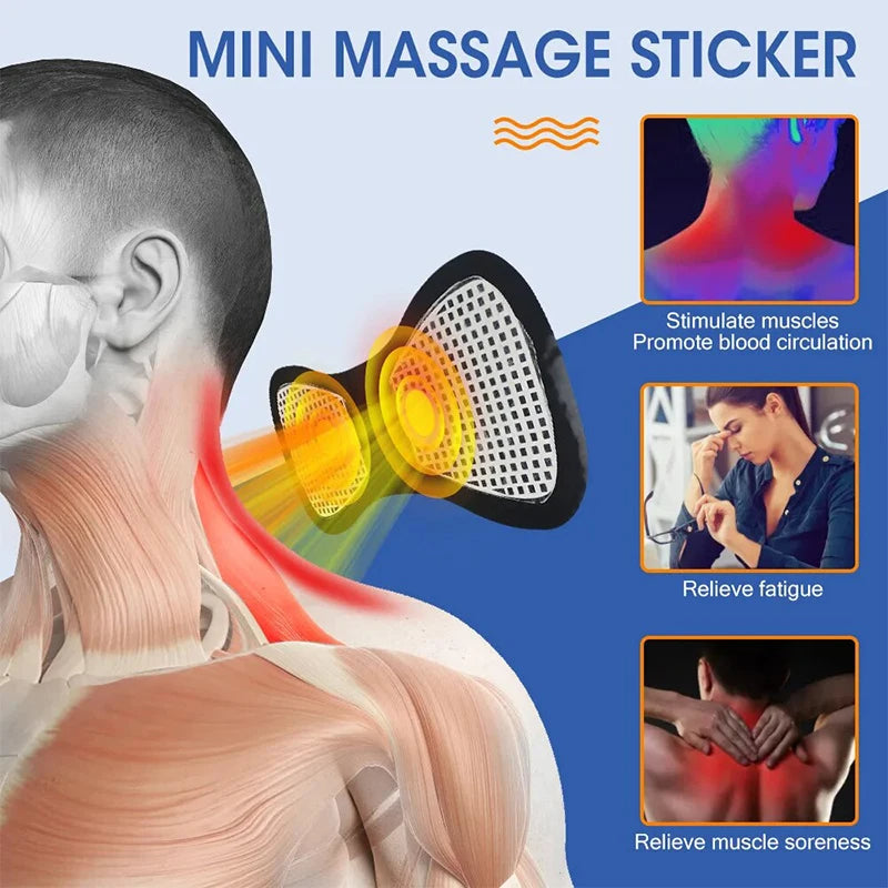EMS Mini Full Body Massager: Pulse Neck Pain Relief for Men & Women