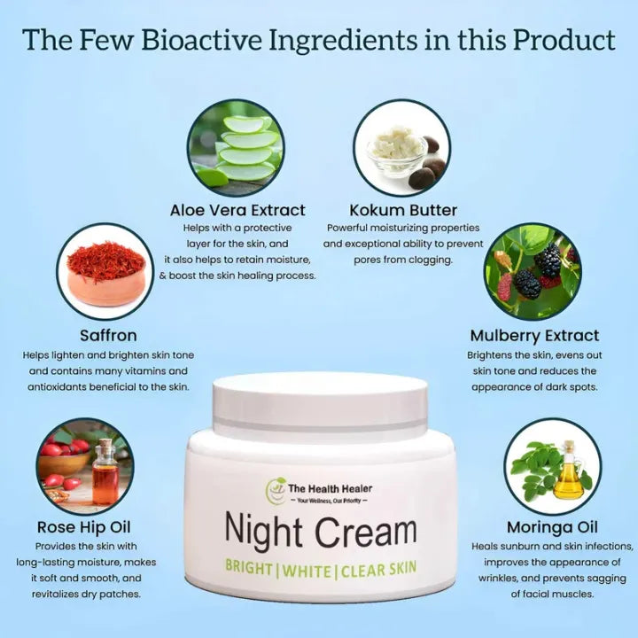 The Health Healer Night Cream – 100% Original Anti-Aging & Hydrating Face Cream