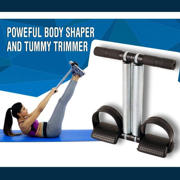 Tummy Trimmer for Men & Women- Sculpt Your Abs & Reduce Belly Fat Effortlessly (Double Spring)