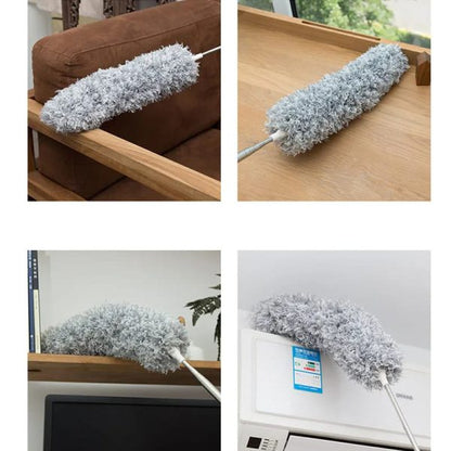 280cm Telescoping Duster, 100″ Extendable Microfiber Feather Duster, Flexible Bending Cleaning Head, For Ceiling Fan, Blinds And Cobweb Removal, Bendable Head, Washable