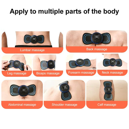 EMS Mini Full Body Massager: Pulse Neck Pain Relief for Men & Women