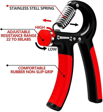 Premium Hand Gripper – Adjustable Grip Strengthener for Hand, Wrist & Forearm Training, Rehab & Fitness