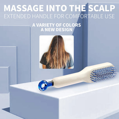 Self-Cleaning Detangling Hair Brush – Perfect for All Hair Types