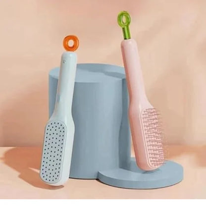 Self-Cleaning Detangling Hair Brush – Perfect for All Hair Types